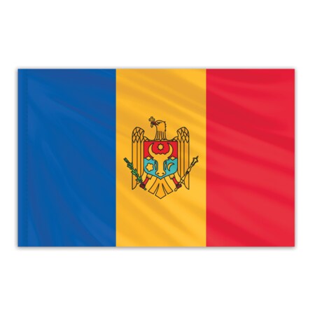 Moldova Indoor Nylon Flag 4'x6'